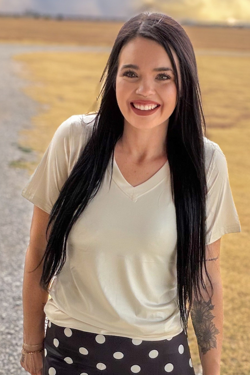 Simple Sterling Cream Top