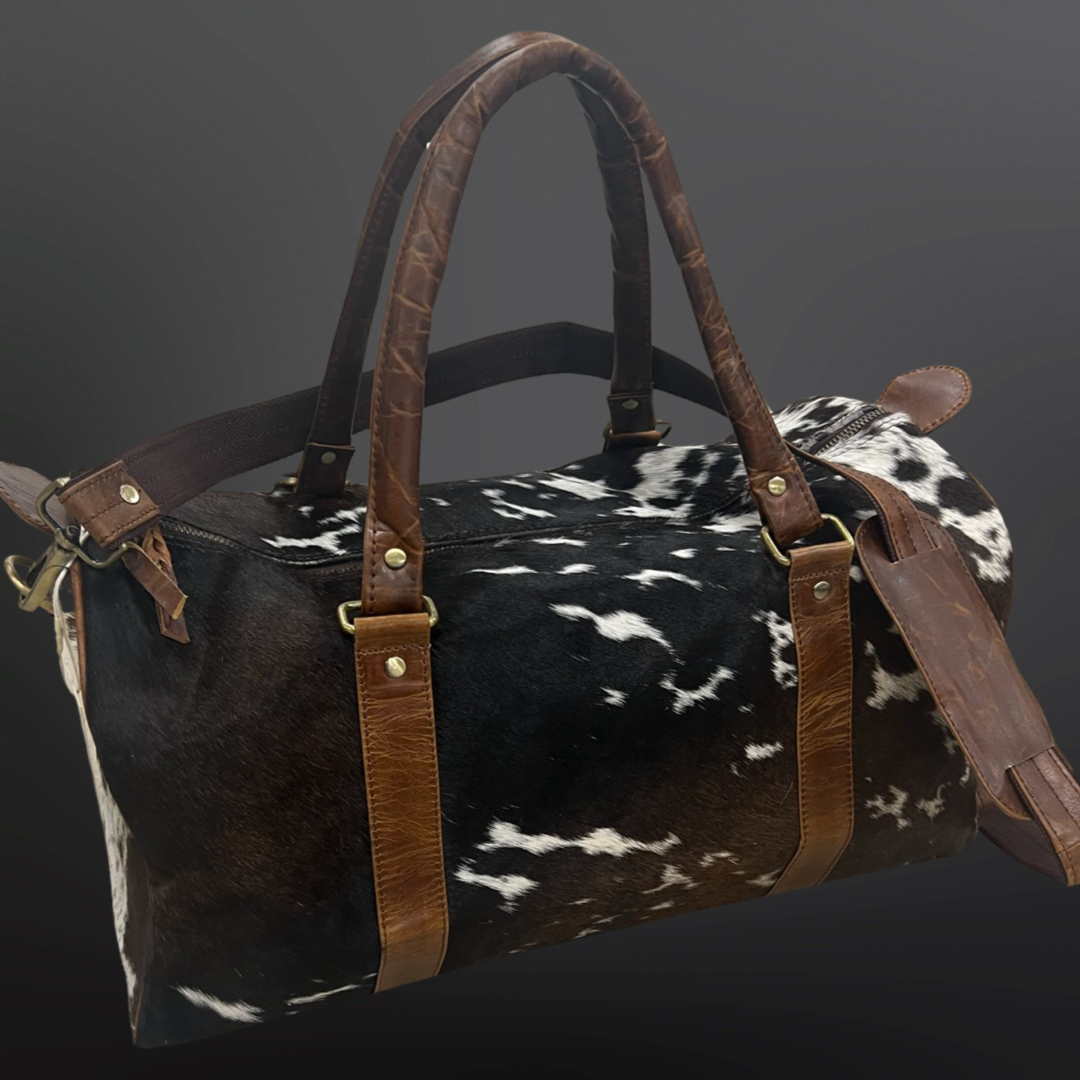 Genuine Cowhide Leather Duffel Bag