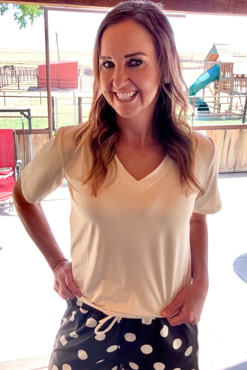 Simple Sterling Cream Top