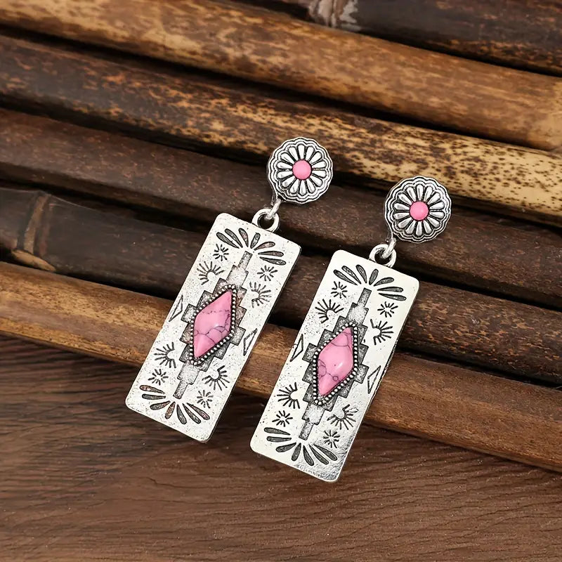 Pink Dangle Earrings