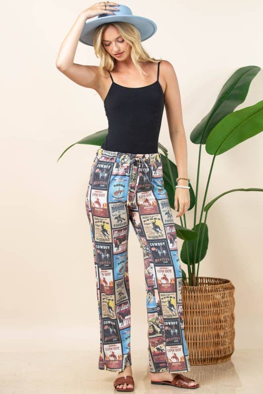 VINTAGE WESTERN LOUNGE KNIT PANTS