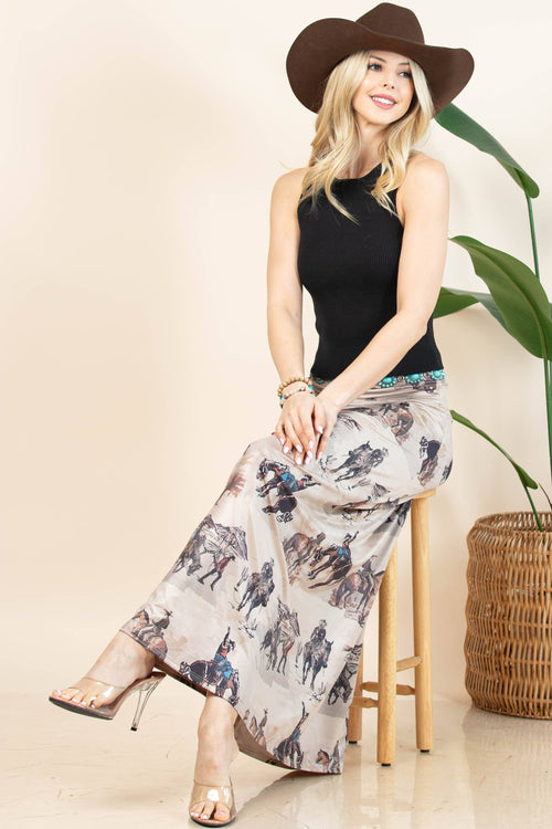 A-LINE FULL KNIT SKIRT
