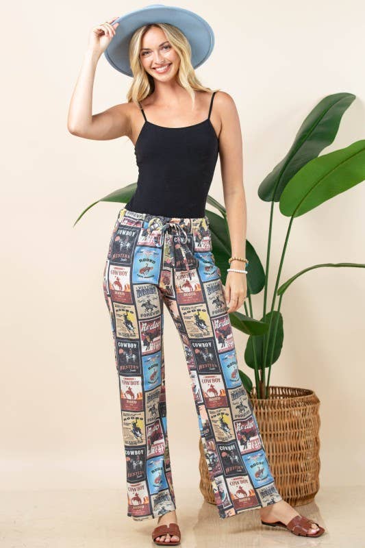 VINTAGE WESTERN LOUNGE KNIT PANTS