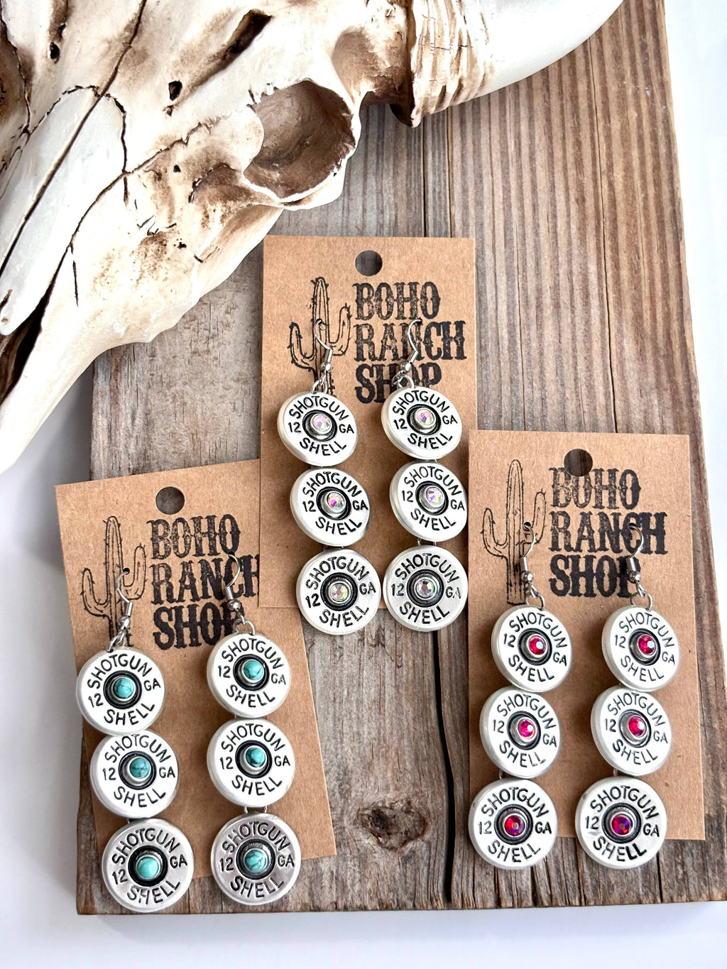 Sh0tg&n Shell Dangle Earrings