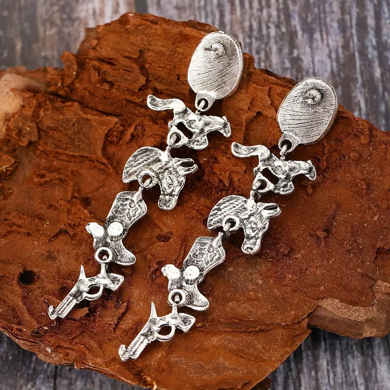 Cowboy Dangle Earrings