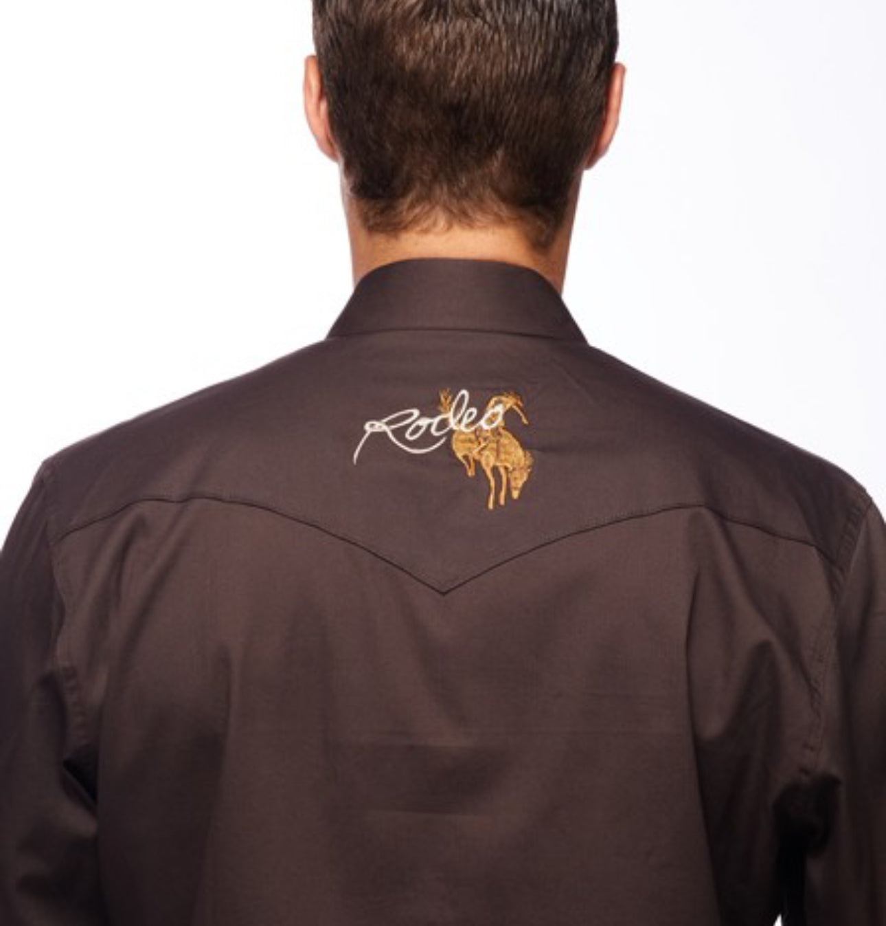 Rodeo Embroidered Shirt Brn