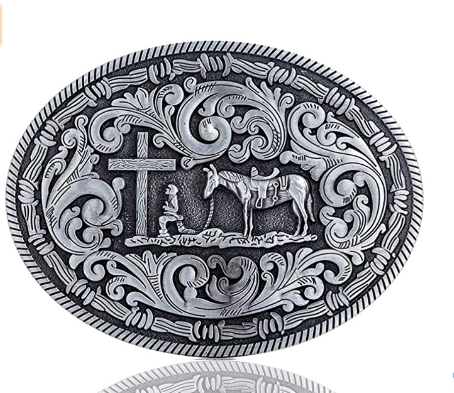Praying Cowboy Belt Buckle