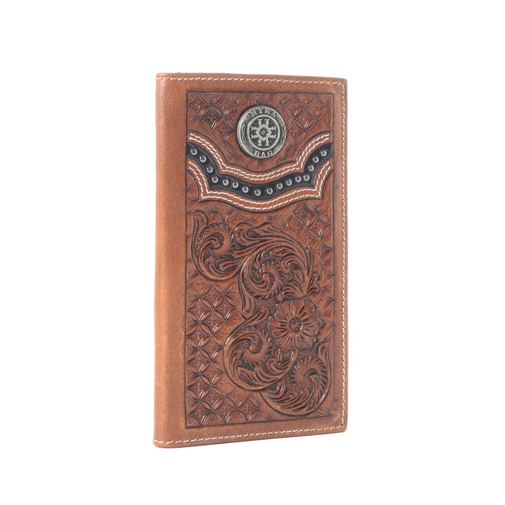 MYRA Hand Tooled Leather Wallet
