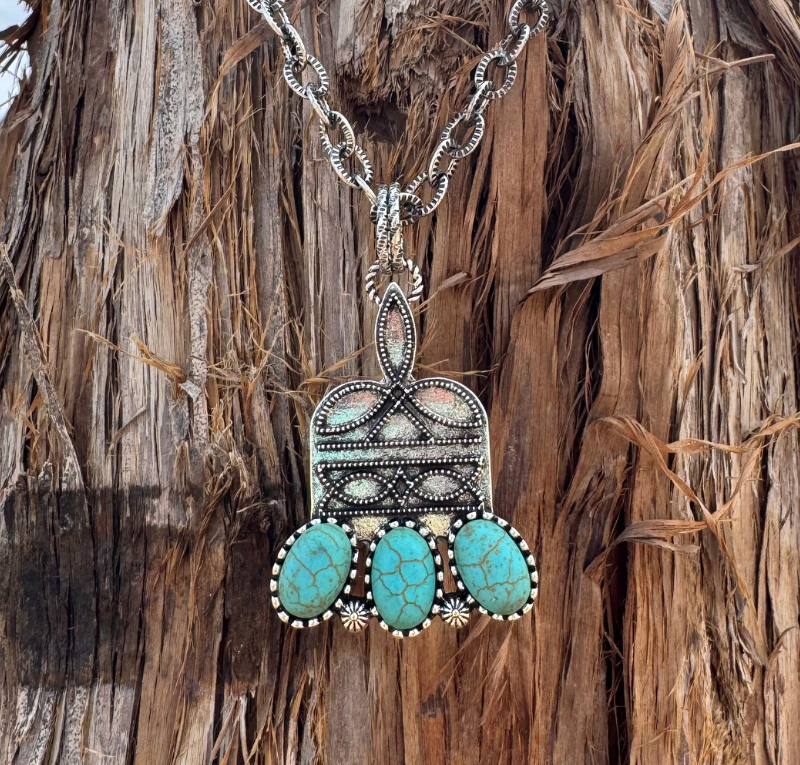 Stitched In Stone Necklace