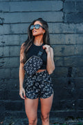Black Branded Shorts