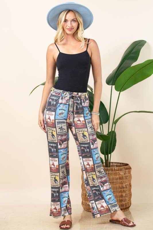 VINTAGE WESTERN LOUNGE KNIT PANTS