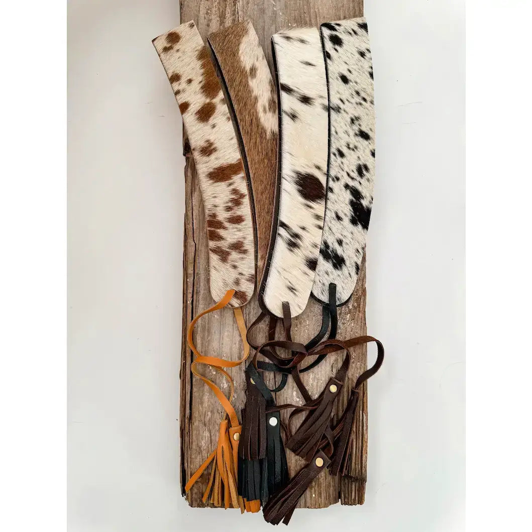 1” COWHIDE HAT BAND Leather Hat Band leather ties