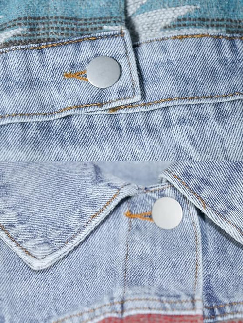 Aztec Denim Shacket