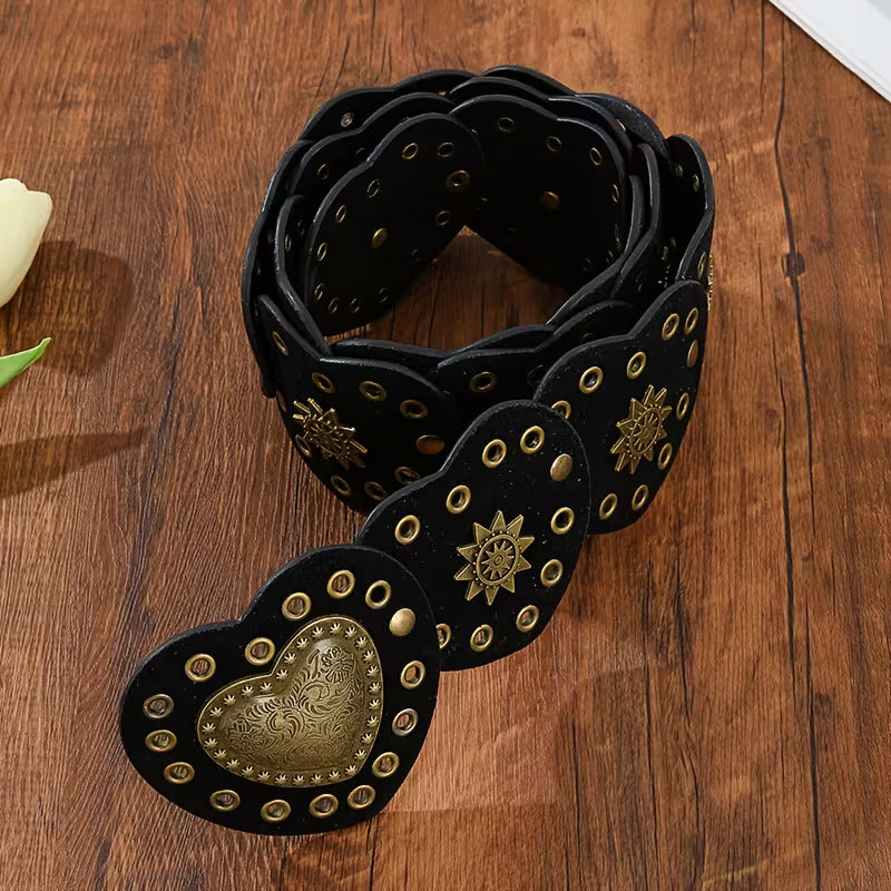 Heart Riveted Belt