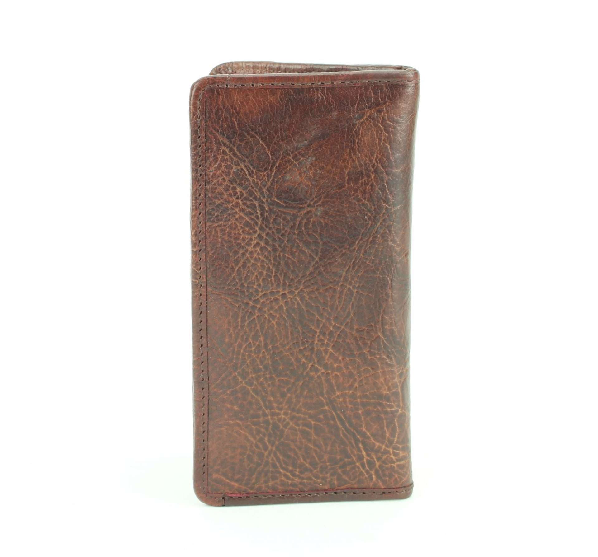 Tooled leather floral filigree Western rodeo wallet