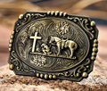 Praying Cowboy Belt Buckle