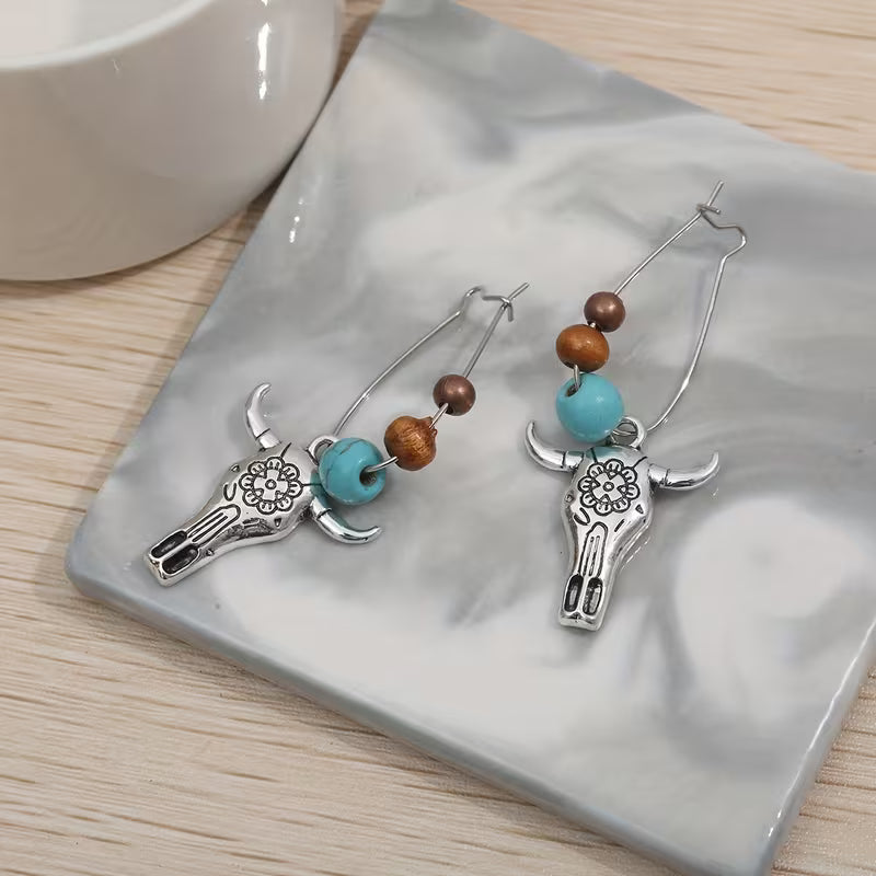 Bull Head Earrings
