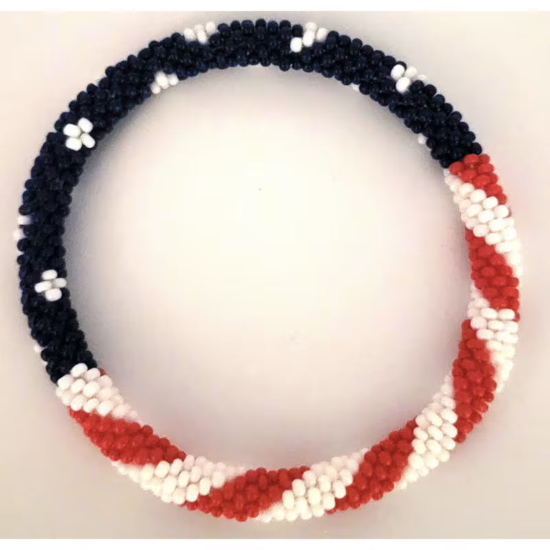 Beaded Patriotic Bracelet