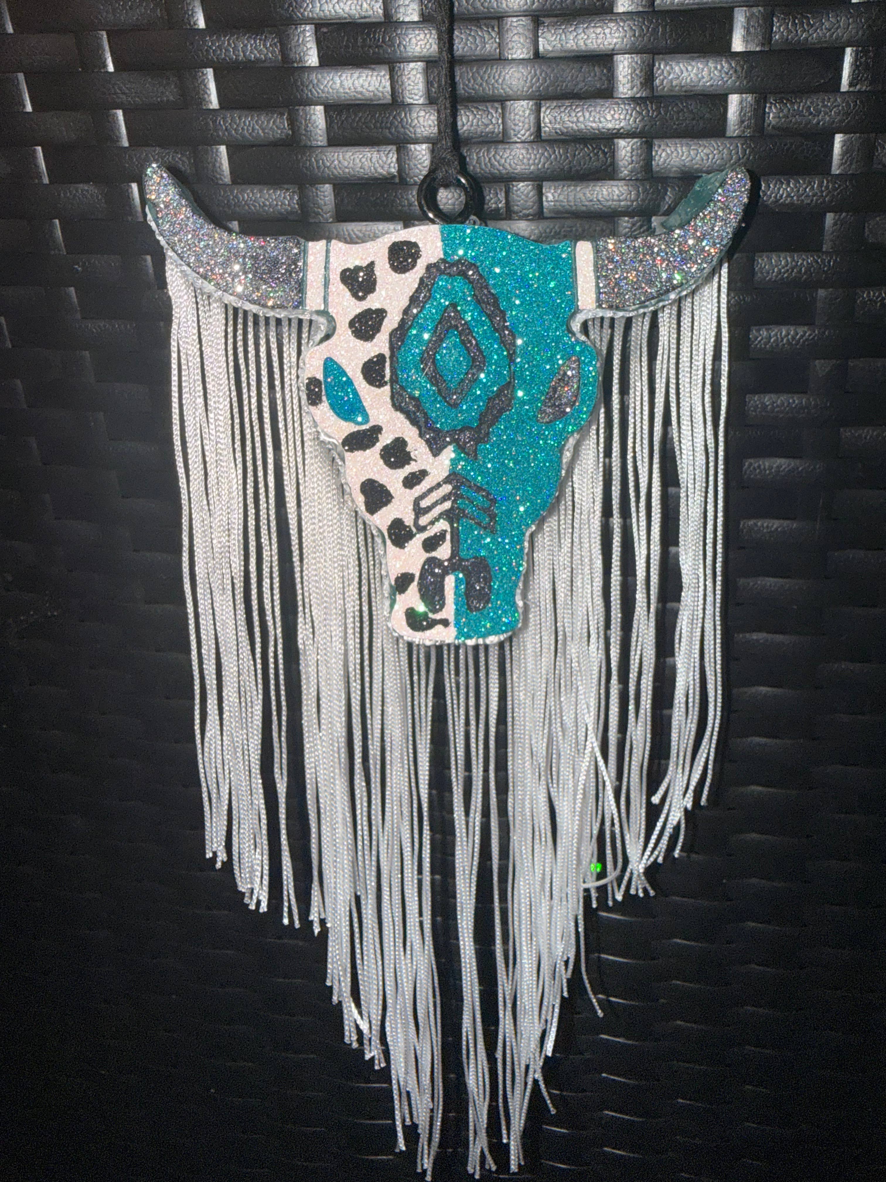 Teal and Silver Bull Freshie