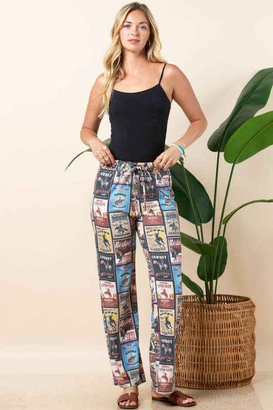 VINTAGE WESTERN LOUNGE KNIT PANTS