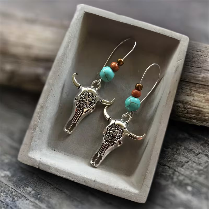 Bull Head Earrings