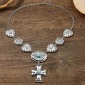 Cross Concho Necklace