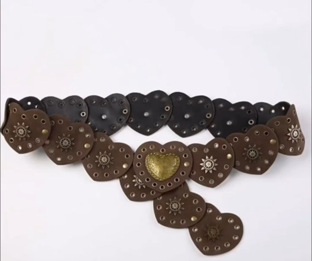 Heart Riveted Belt