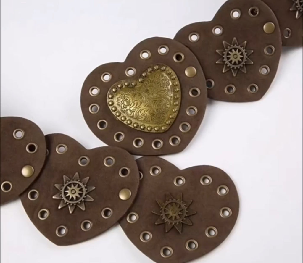 Heart Riveted Belt
