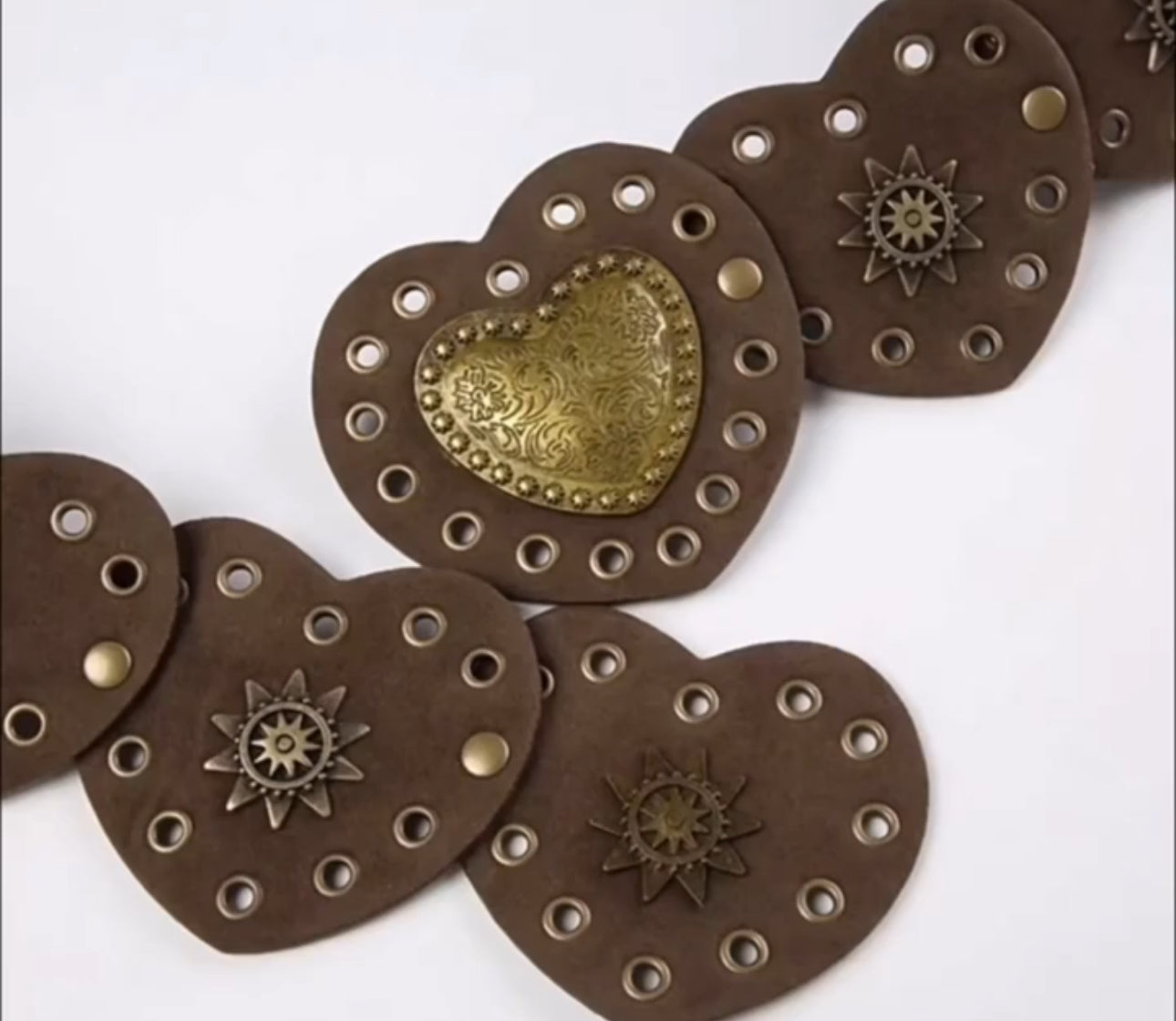 Heart Riveted Belt