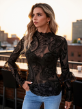 Sheer Paisley Top