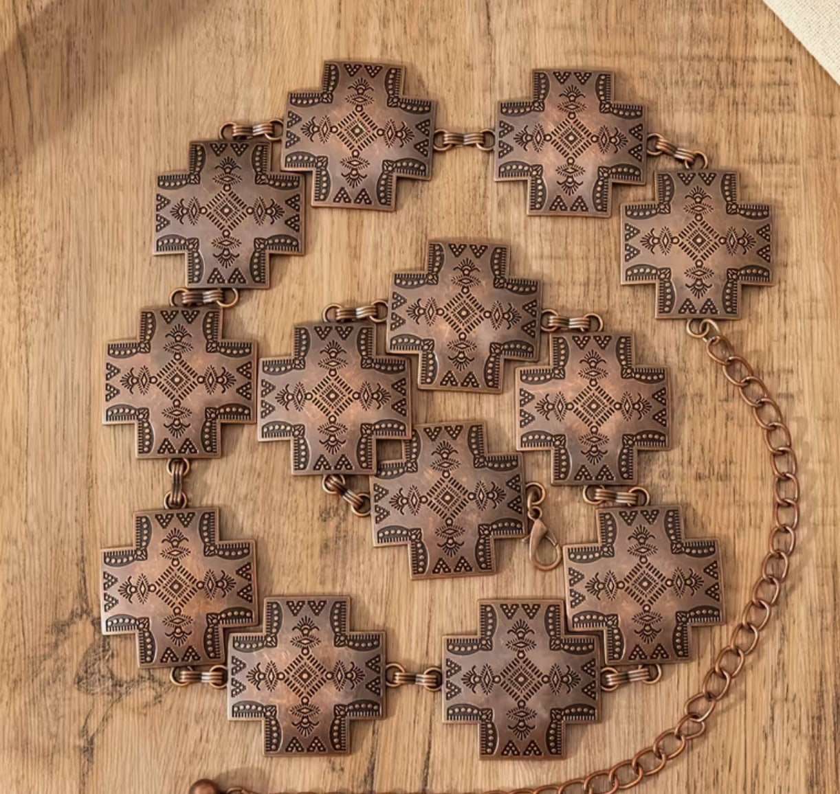 Concho Belt Antique Copper