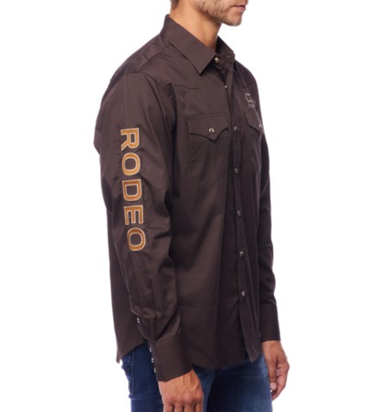 Rodeo Embroidered Shirt Brn