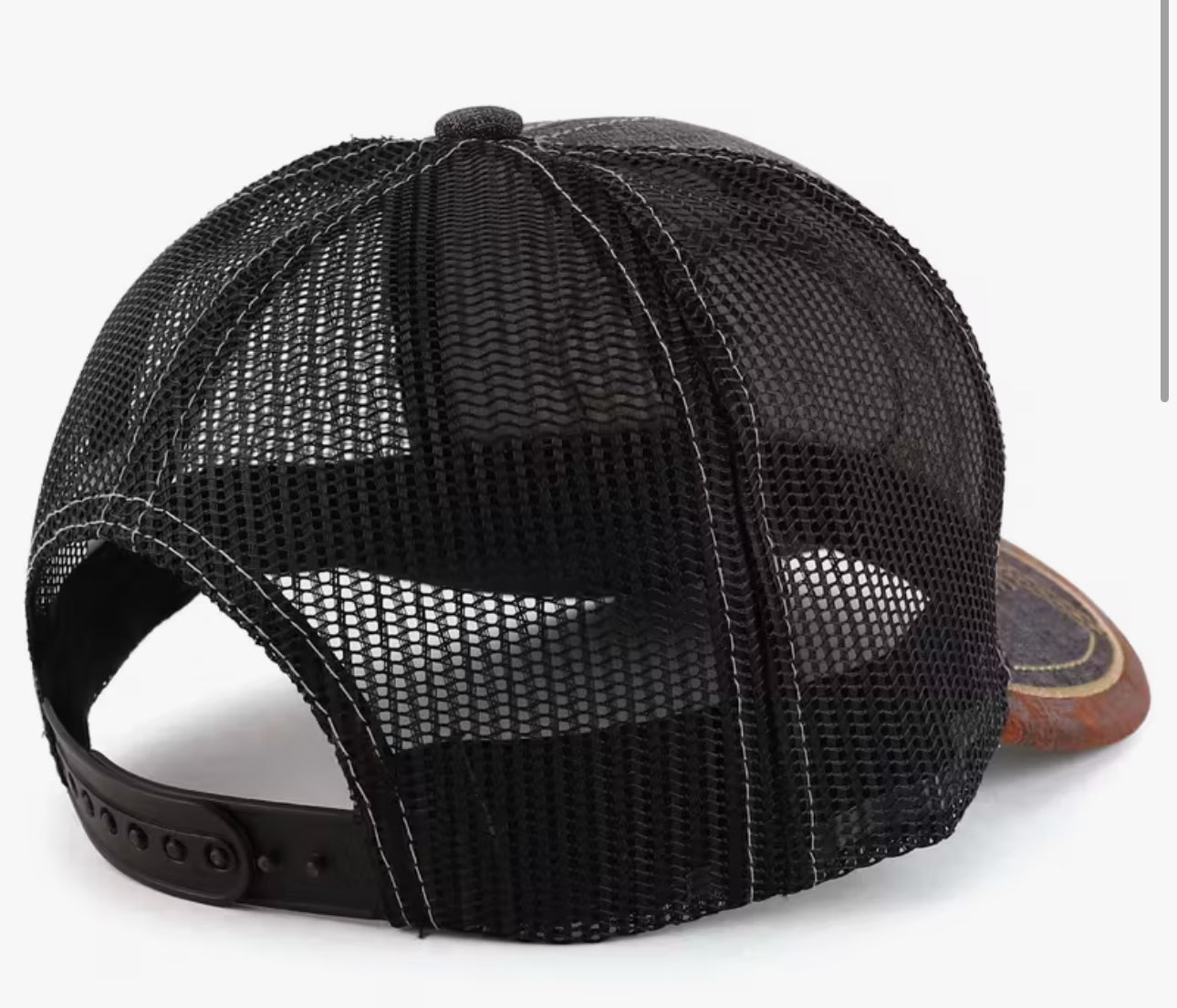 Rodeo Leather Patch Trucker Snapback