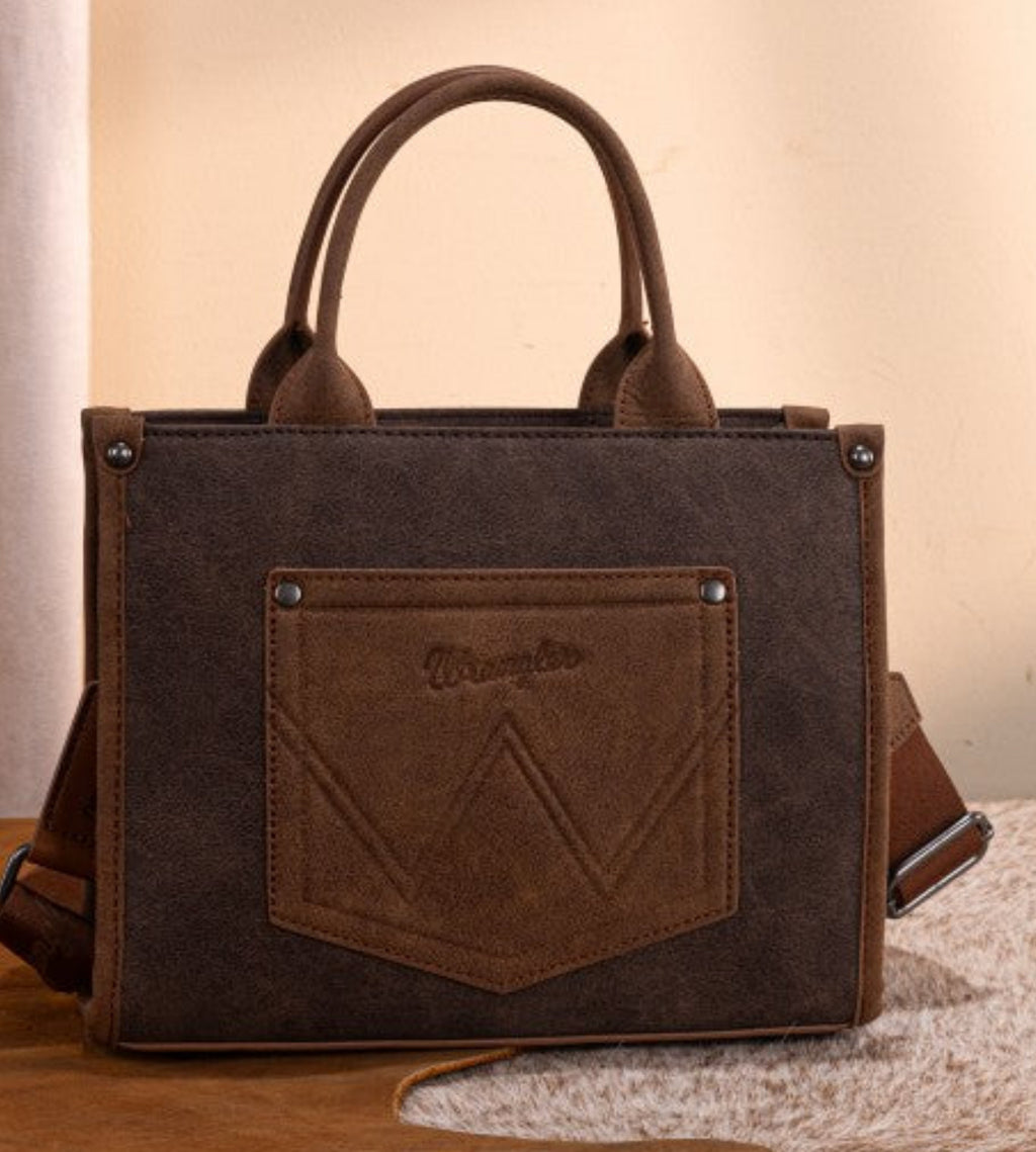 Wrangler Southwestern Feature Buckle Tote Bag