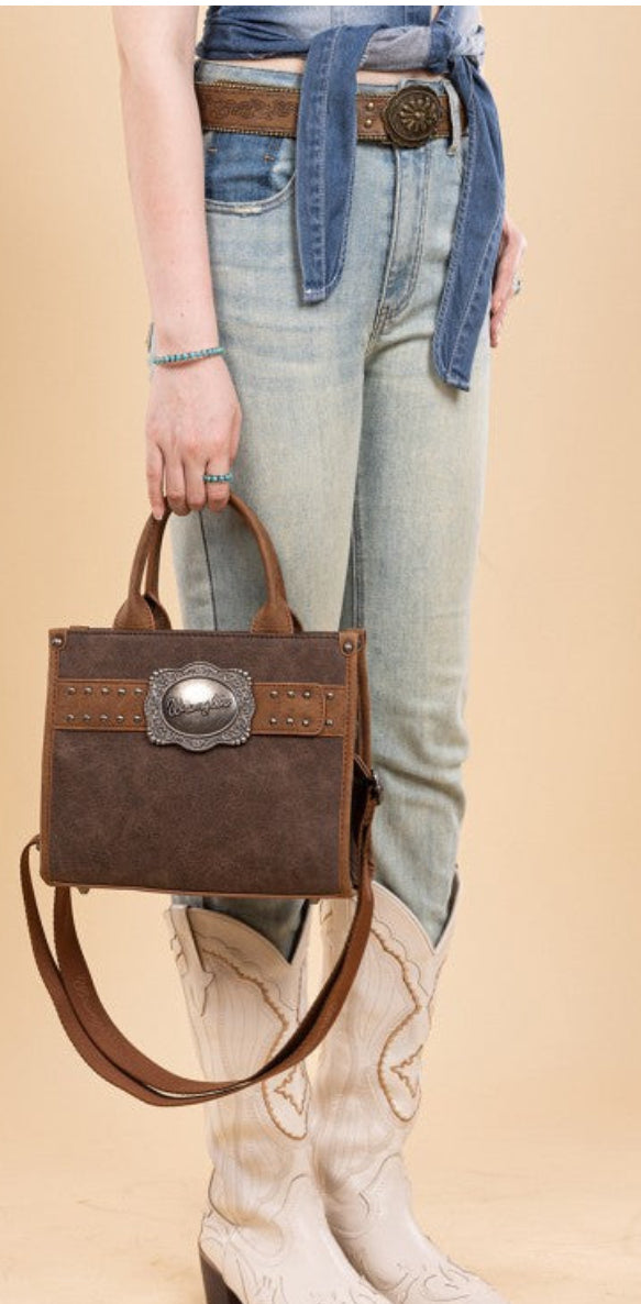 Wrangler Southwestern Feature Buckle Tote Bag