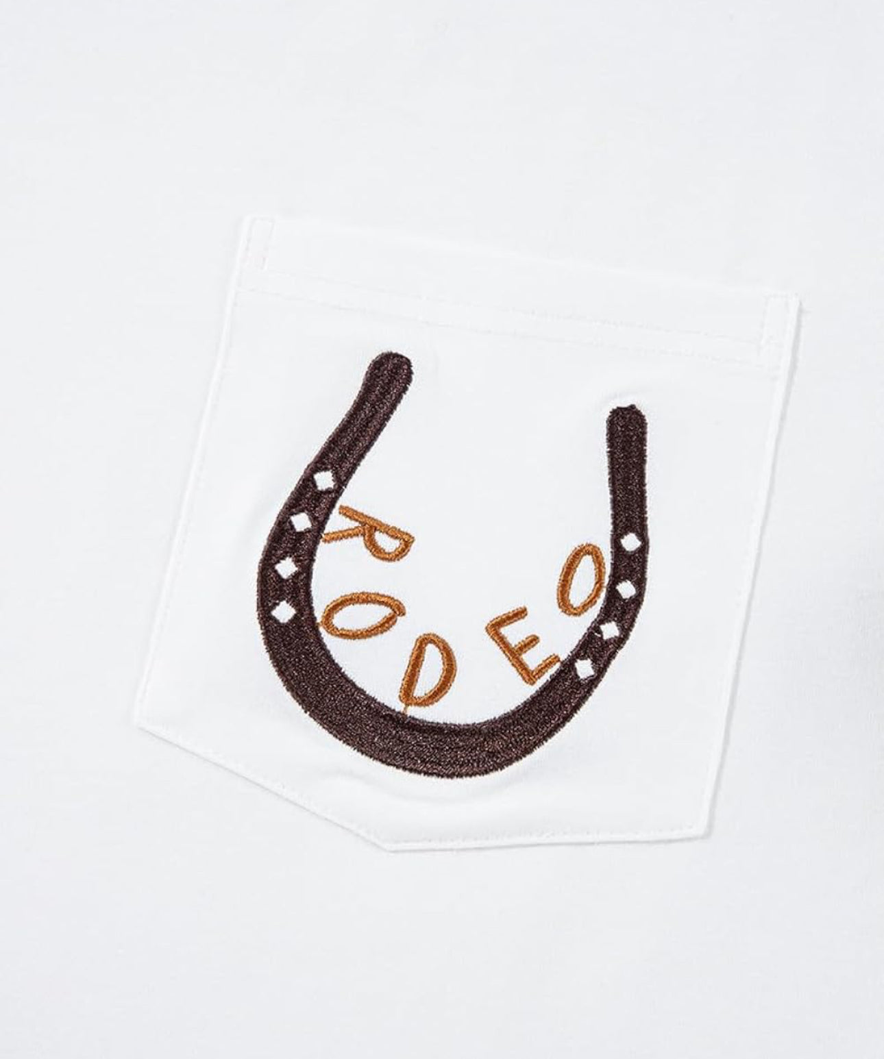 Rodeo Horseshoe Embroidered Pocket