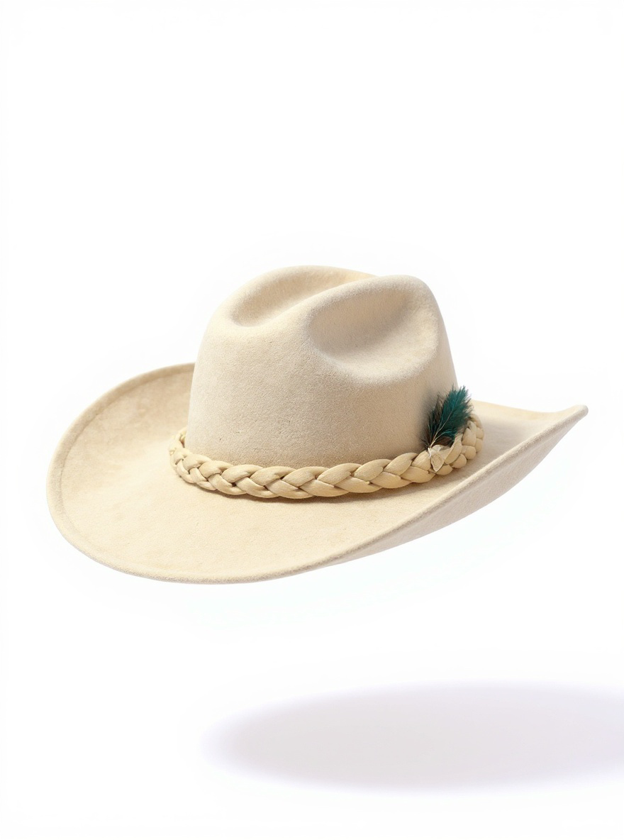 Customized Cowgirl Hat Beige