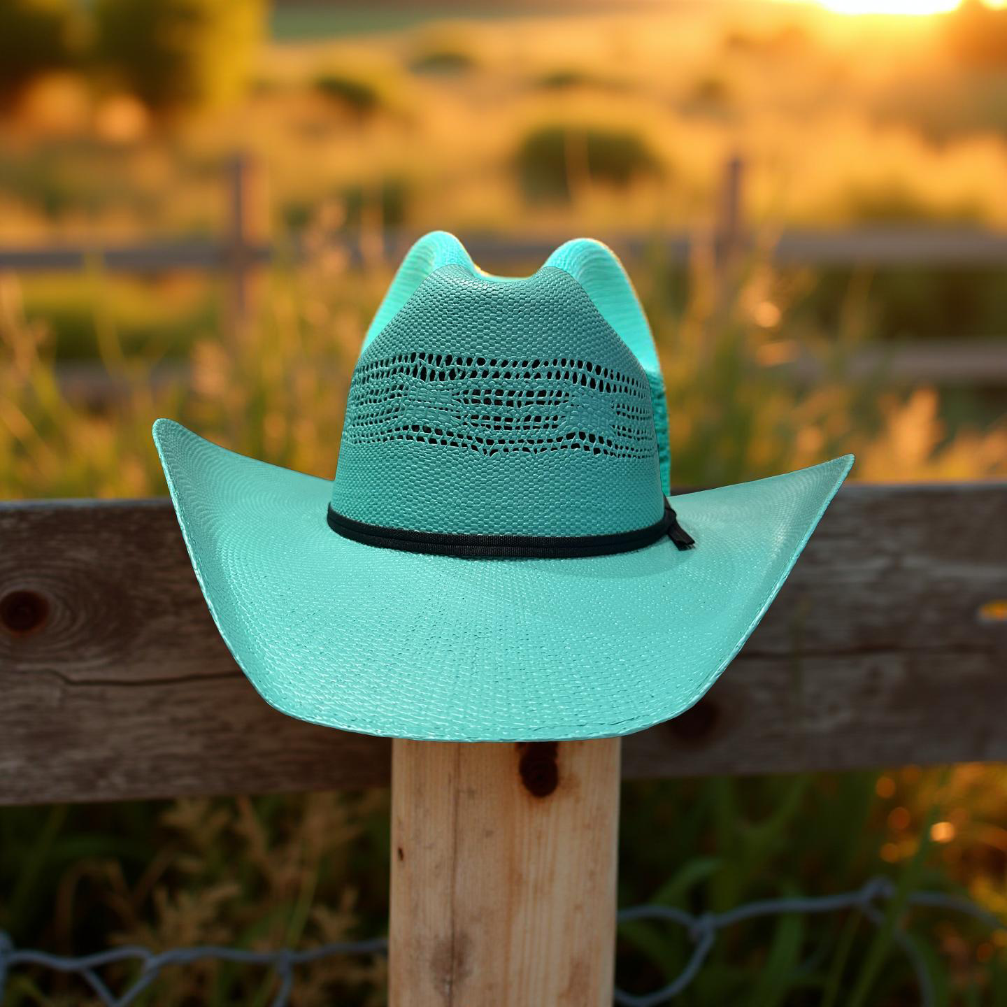 Western Cowgirl Hat-Chelsea Turquoise
