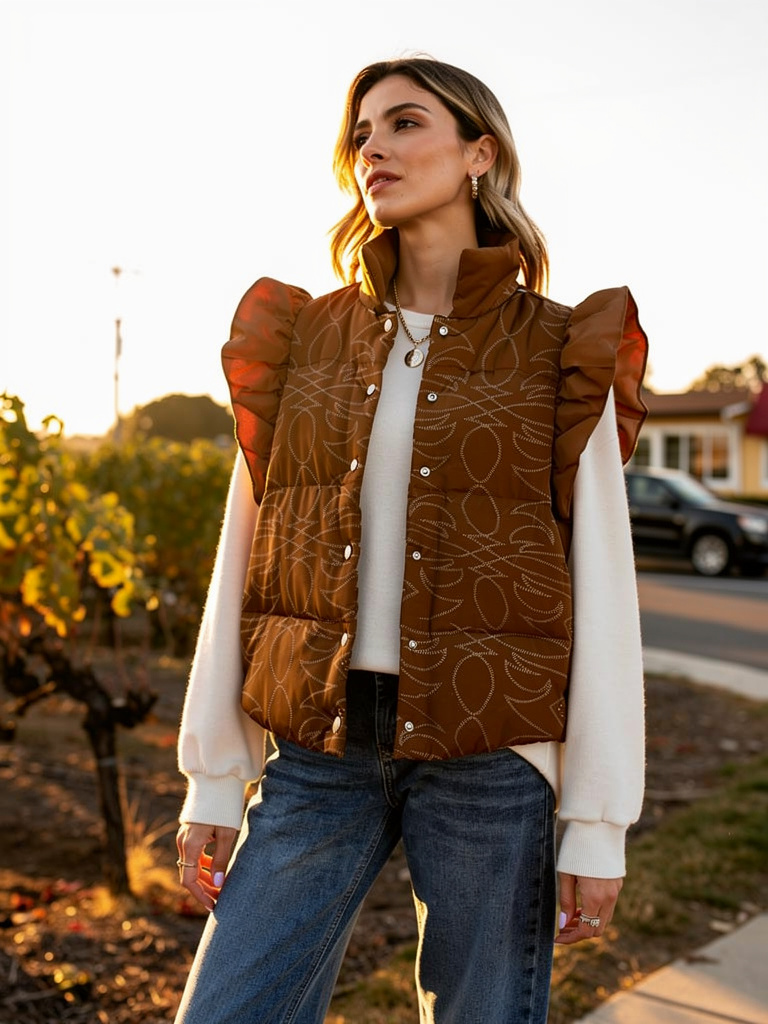 Western Puffy Vest