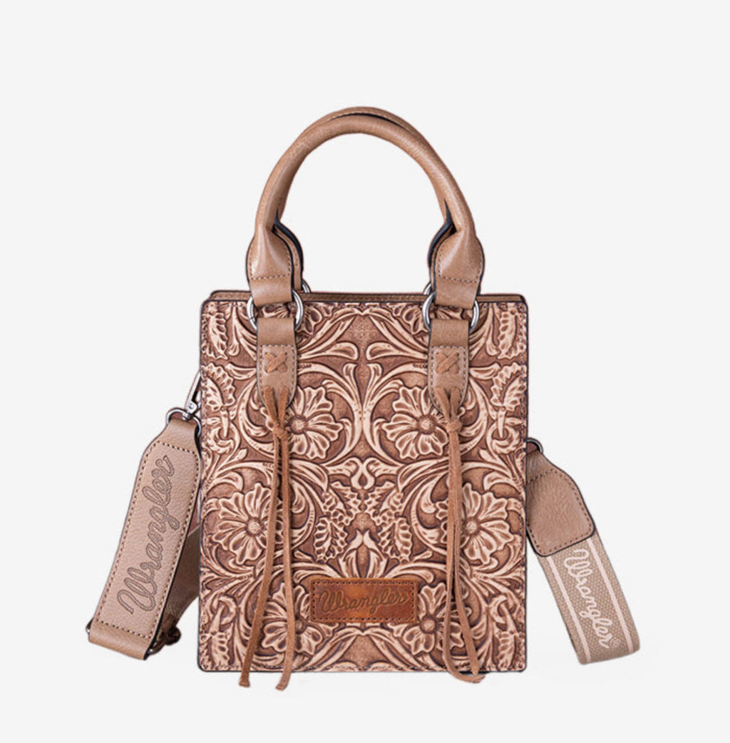 Wrangler Embossed Crossbody Purse