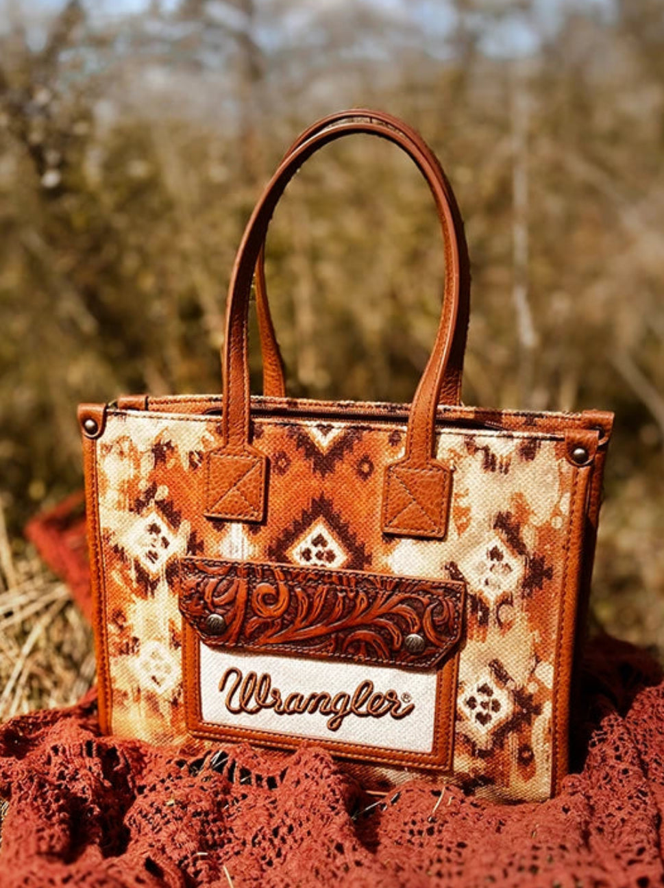 Wrangler Aztec Concealed Carry Tote