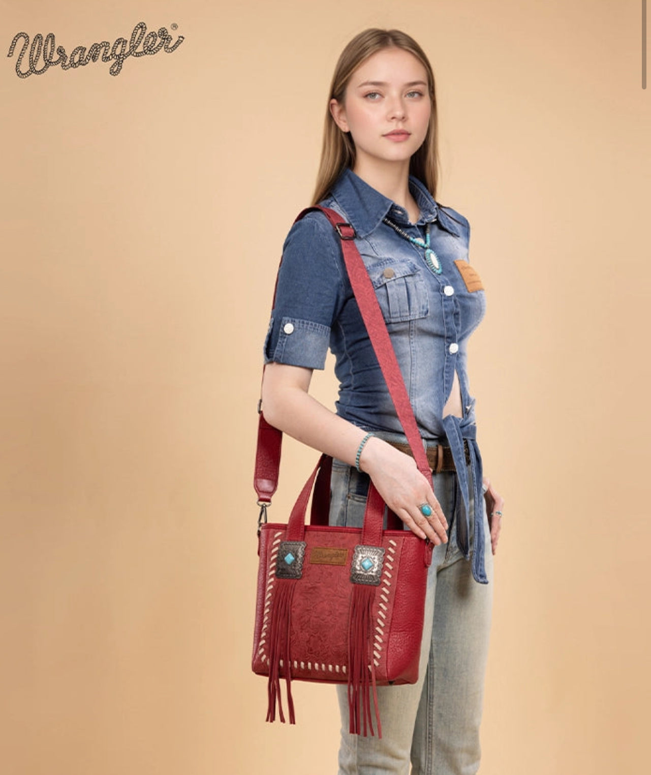 Wrangler Tooled Concealed Carry Purse