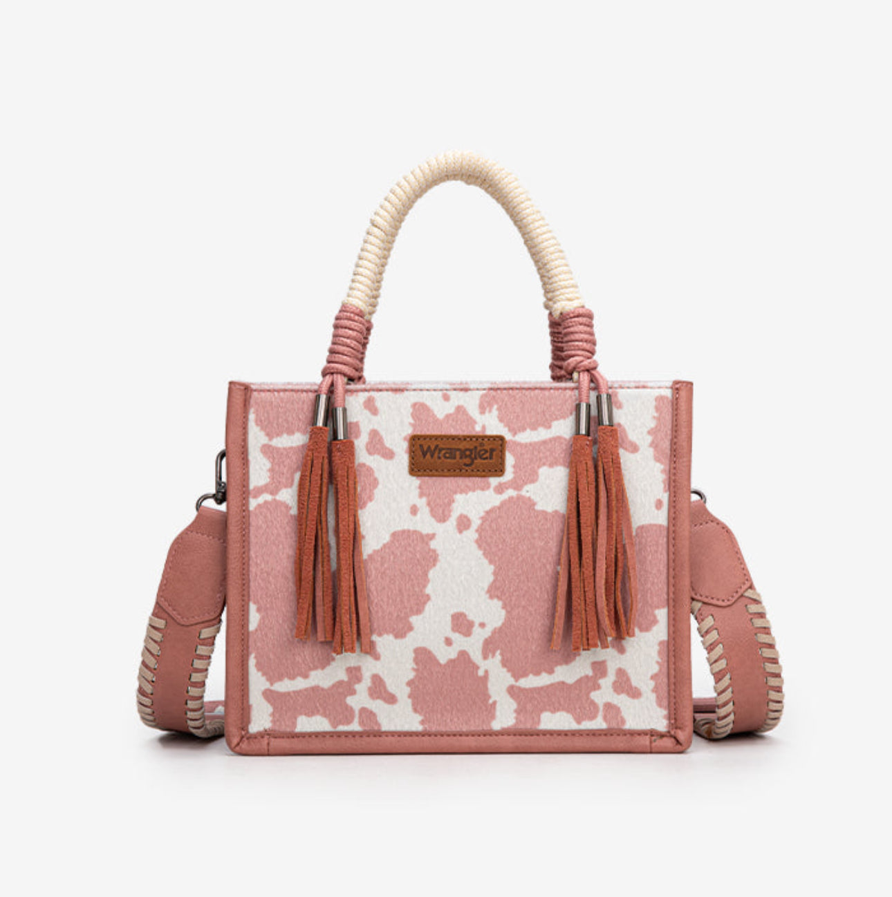 Wrangler Pink Cow Print Purse