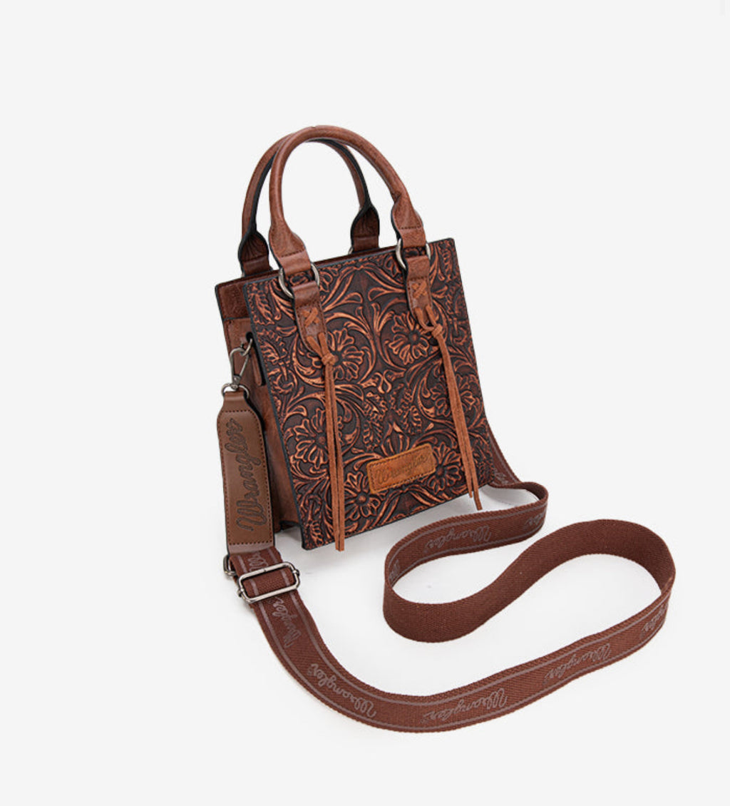 Wrangler Embossed Crossbody Purse