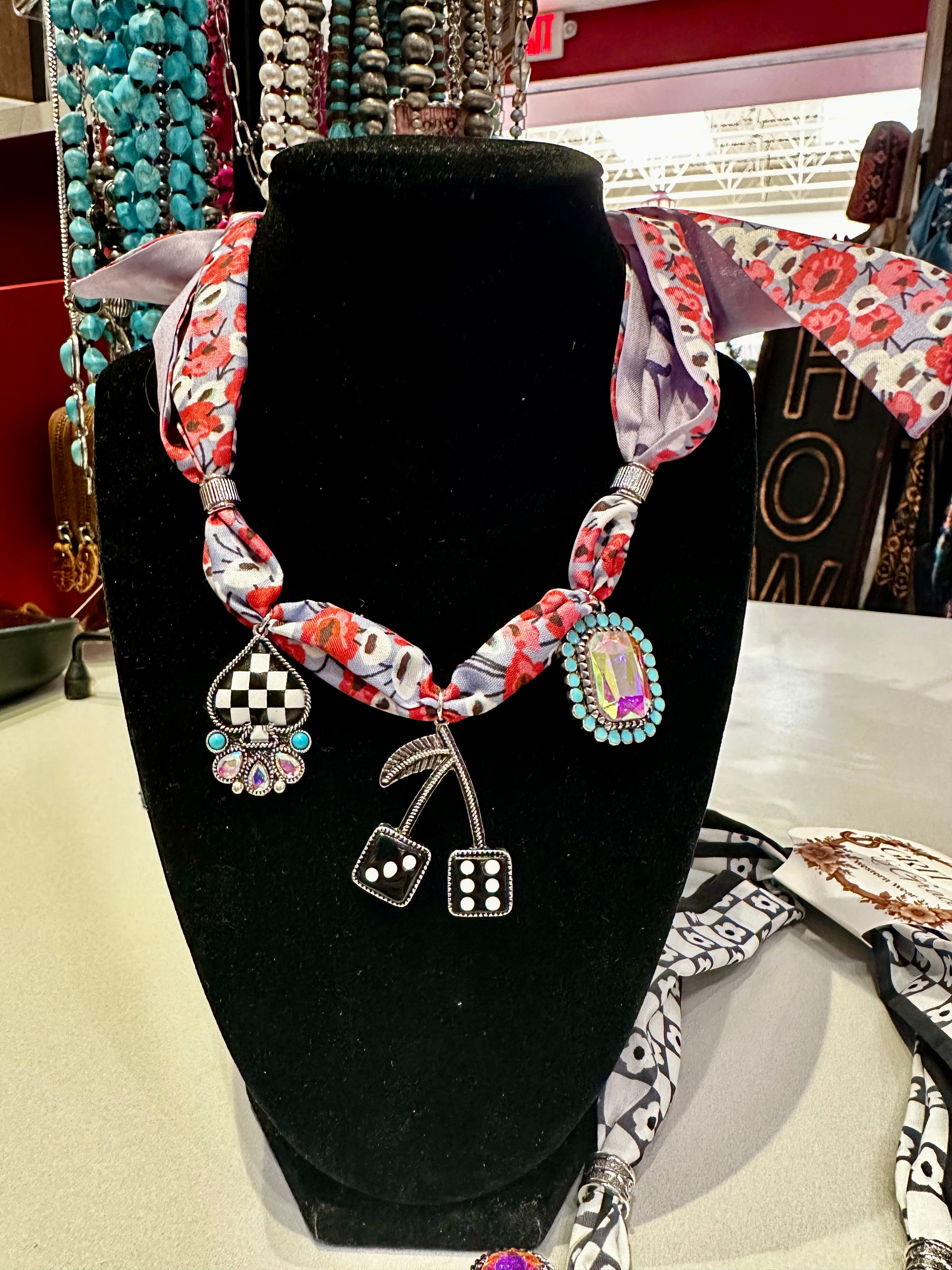 Scarf Charm Necklace