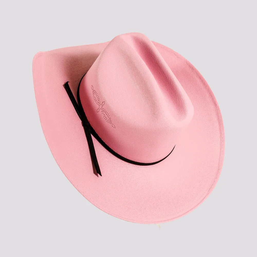 Western Cowgirl Hat-Chelsea Pink