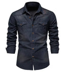 Men's Denim Western Button Shirt