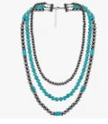 Multi-Layered Navajo Turquoise Necklace