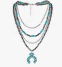 Multi-Layered Navajo Squash Necklace