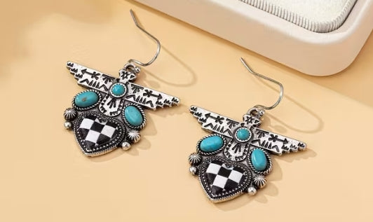 Eagle Heart Earrings